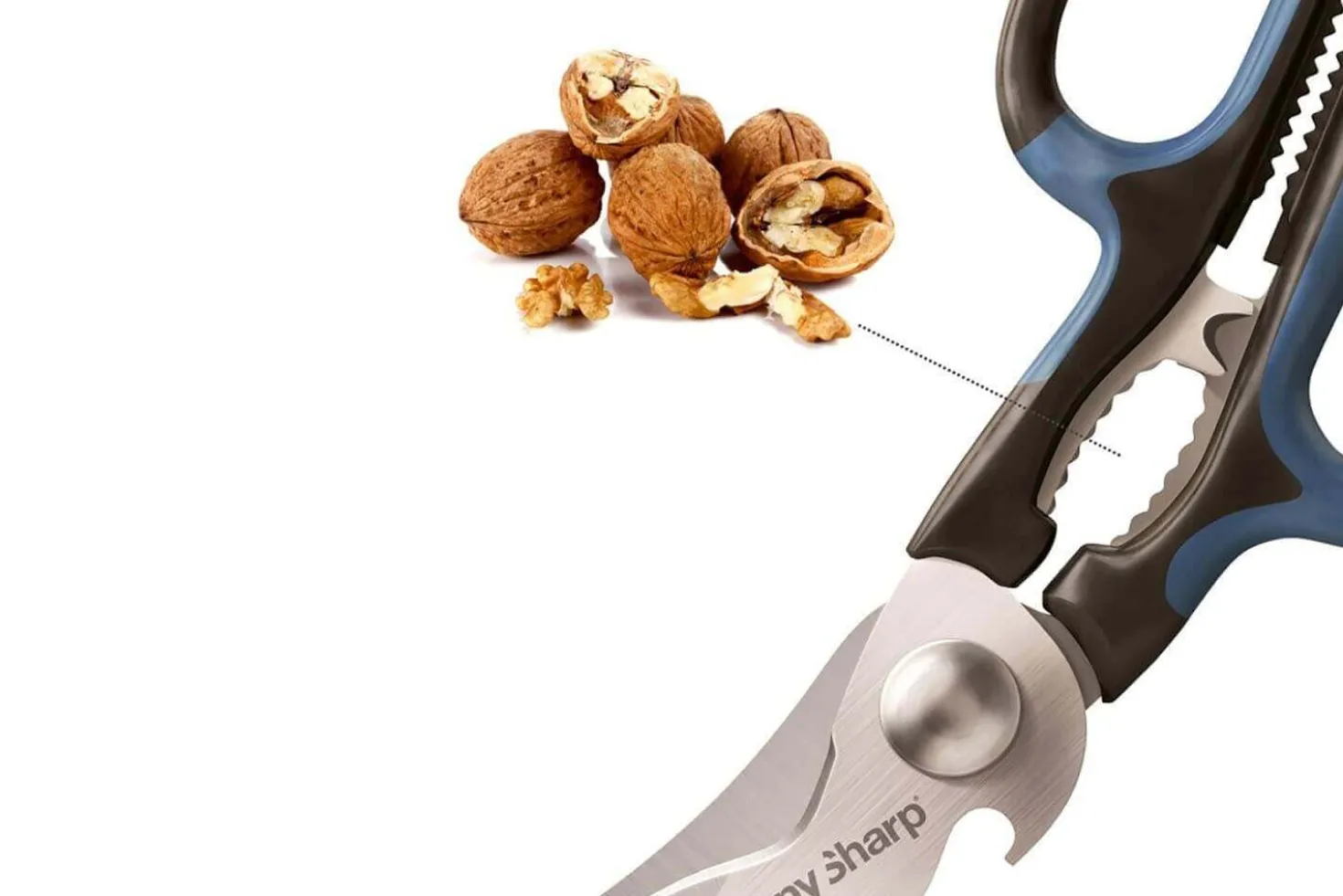 Ciseaux de cuisine professionnels Anysharp 5 fonctions intégrées