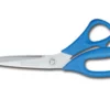 Ciseaux à poisson Bargoin 27,5cm lame crantée inox manche bleu