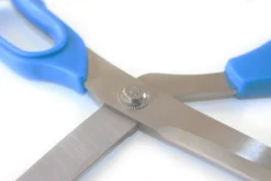 Ciseaux à poisson Bargoin 27,5cm lame crantée inox manche bleu