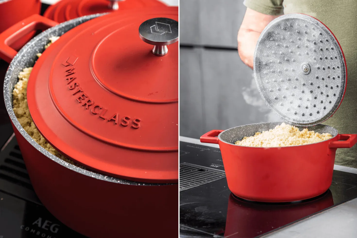 Cocotte MasterClass compatible induction en fonte d'aluminium 4L