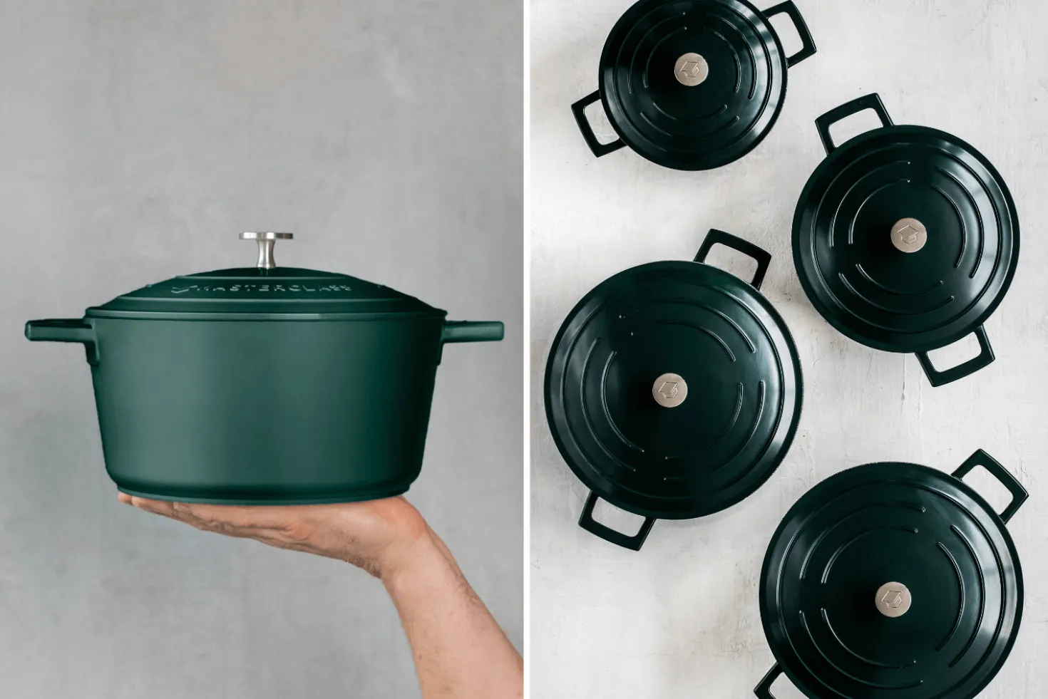 Cocotte MasterClass compatible induction en fonte d'aluminium 4L