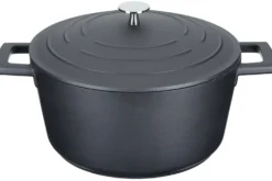 Cocotte MasterClass compatible induction en fonte d'aluminium noir 4L