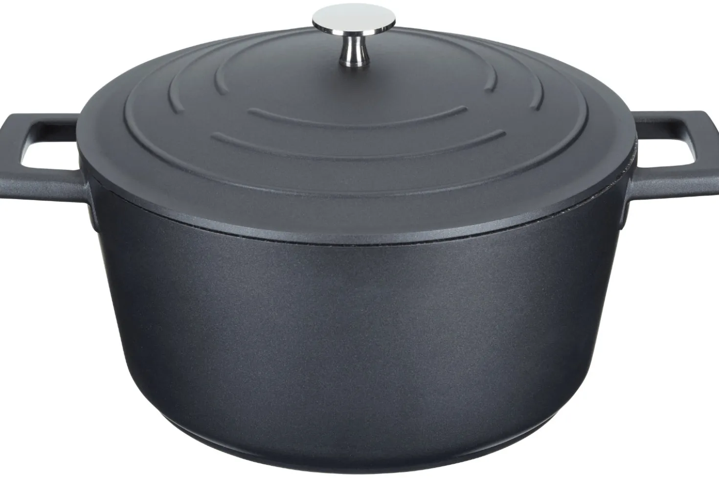 Cocotte MasterClass compatible induction en fonte d'aluminium noir 4L