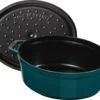 Cocotte ovale Staub en fonte émaillée La Mer