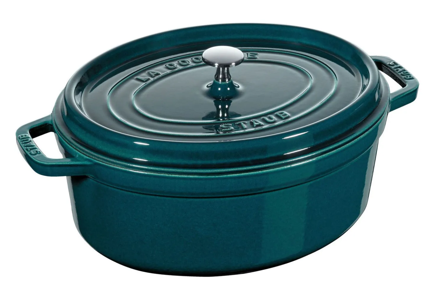 Cocotte ovale Staub en fonte émaillée La Mer