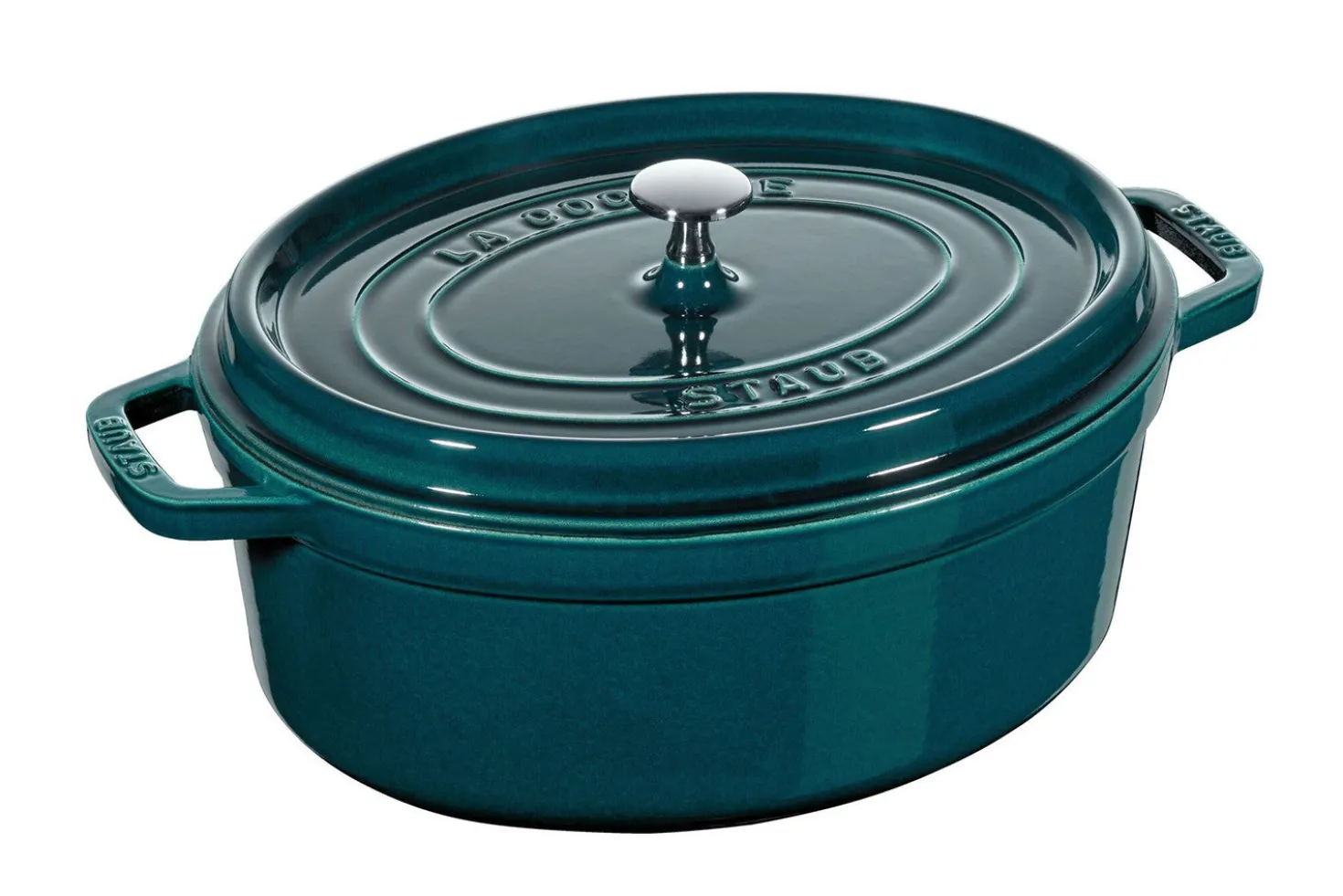 Cocotte ovale Staub en fonte émaillée La Mer