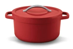Cocotte ronde Beka Plume en aluminium 24cm - Rouge