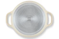 Cocotte ronde Beka Plume en aluminium 24cm - Beige