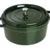 Cocotte ronde en fonte émaillée STAUB vert basilic