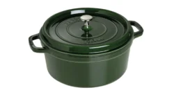 Cocotte ronde en fonte émaillée STAUB vert basilic