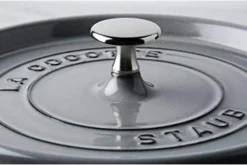 Cocotte STAUB ovale en fonte émaillée gris graphite