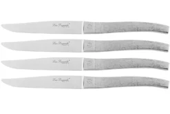 Coffret bois 4 couteaux à steak Alphonse Lou Laguiole inox monobloc