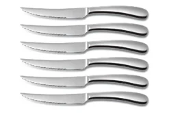 Coffret bois 6 couteaux à steak Comas Sutil acier inox 13/0