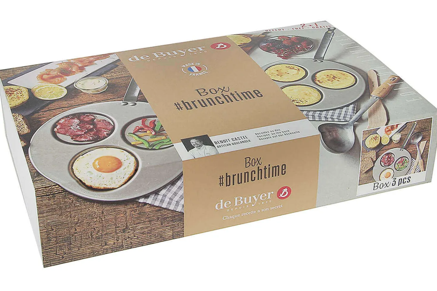 Coffret brunch De Buyer Brunchtime 3 pièces