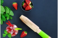 Coffret cadeau Cookut spécial mojito 1 pilon + 2 pailles en verre + 1 livre de recettes