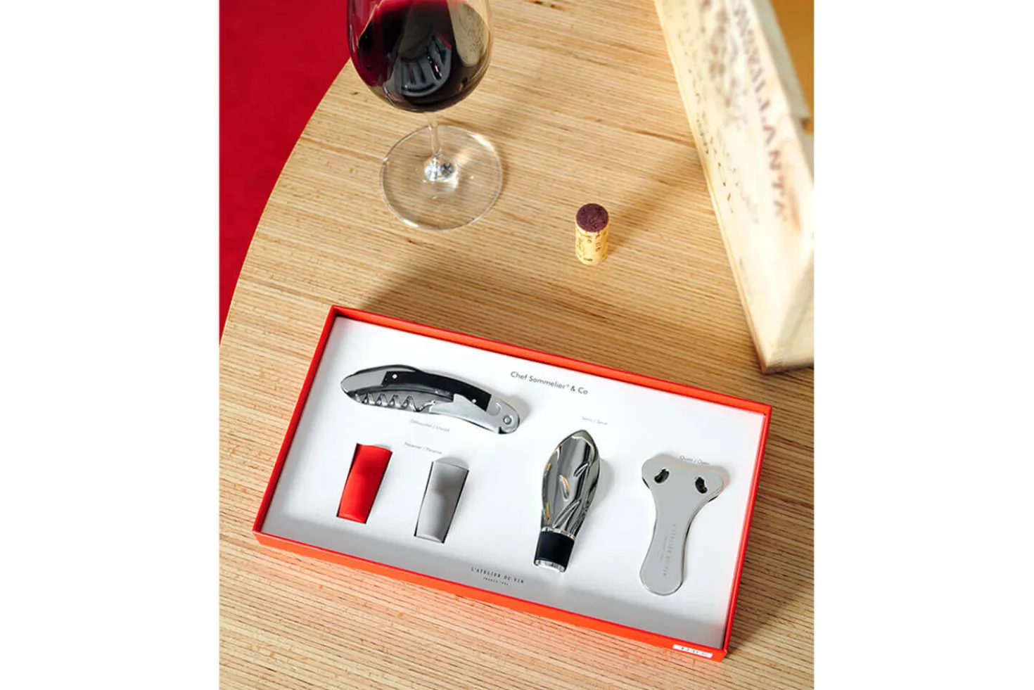 Coffret cadeau L'Atelier du vin Chef Sommelier & Co - 5 pièces