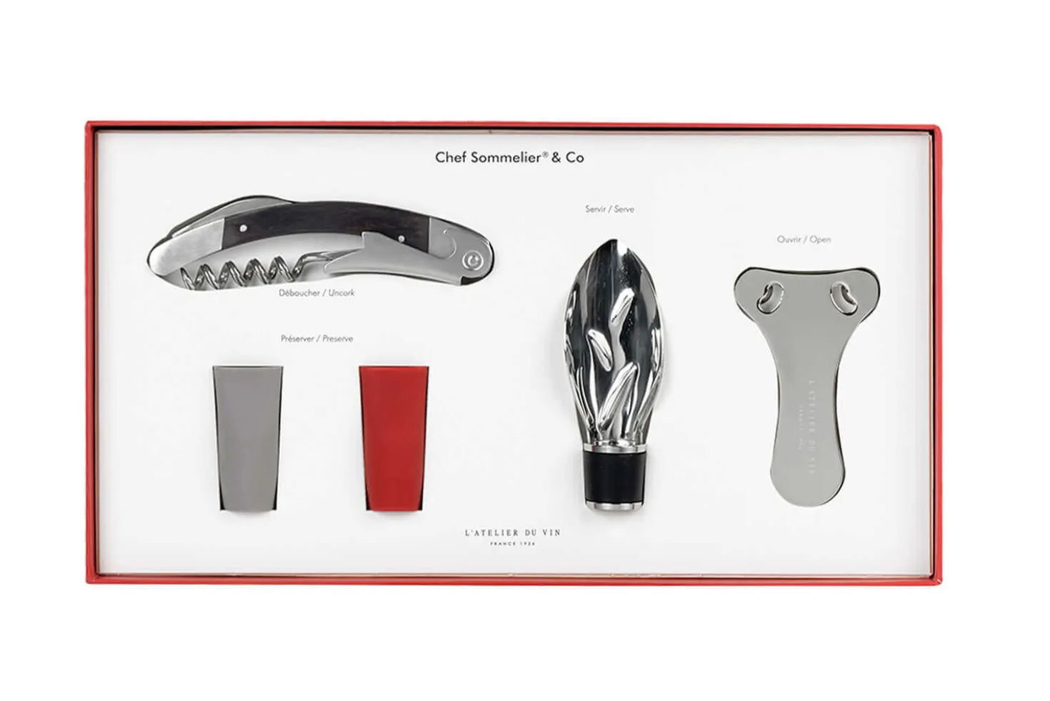 Coffret cadeau L'Atelier du vin Chef Sommelier & Co - 5 pièces