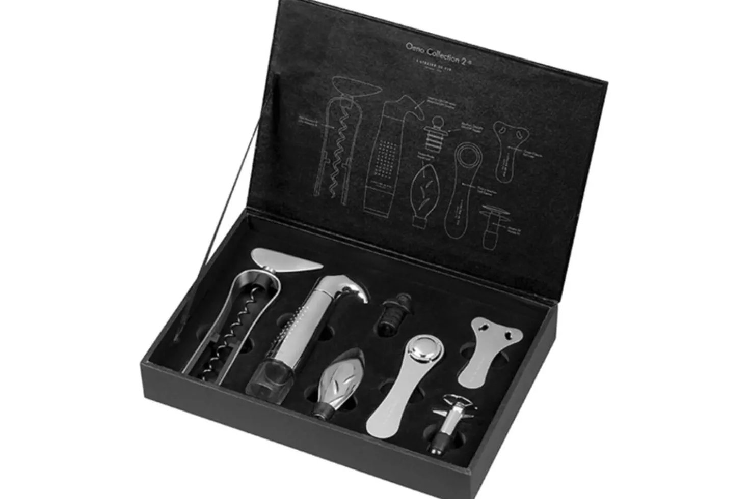 Coffret cadeau sommelier L'Atelier du vin Oeno Collection 2 - 7 pièces
