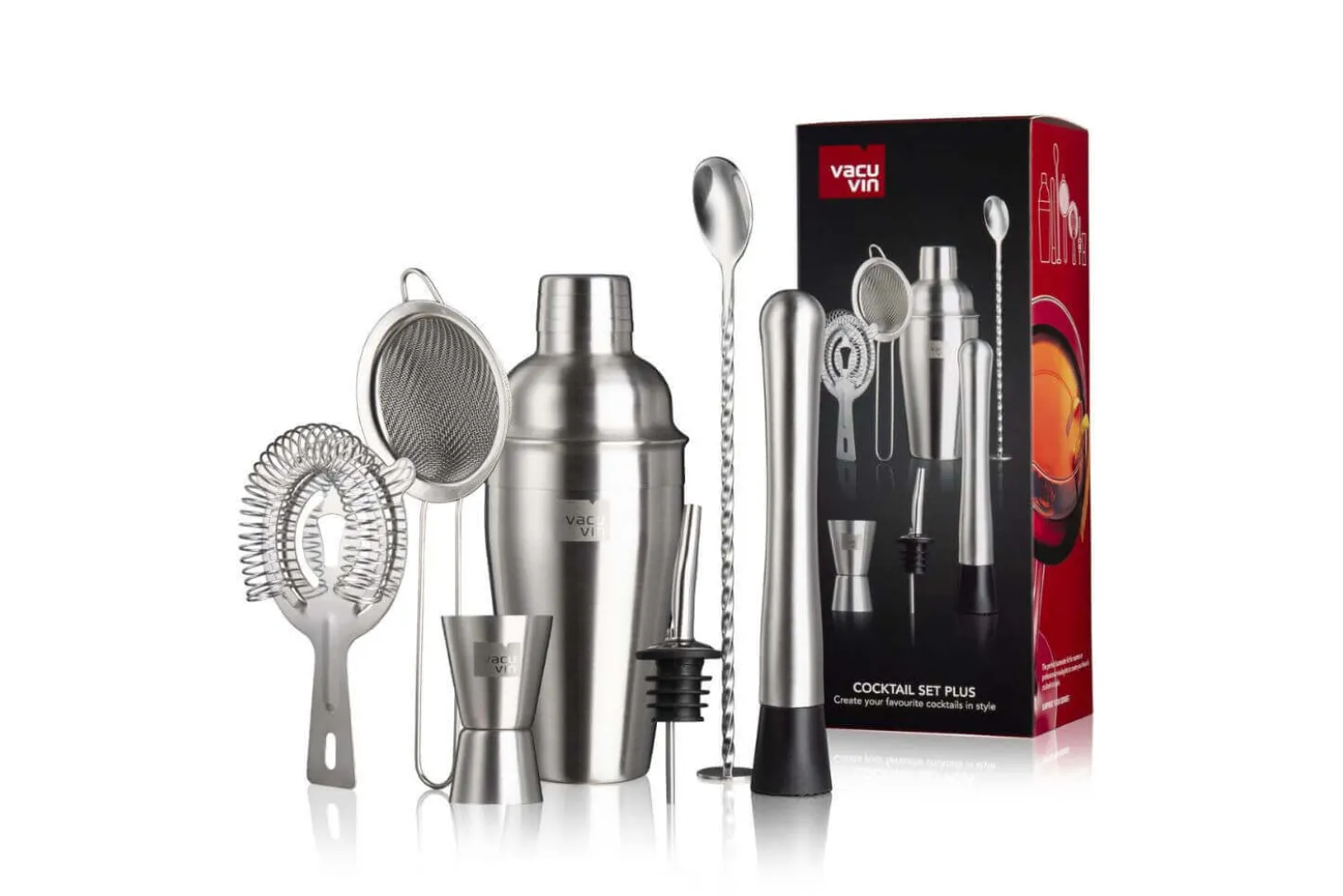 Coffret cocktail Vacu Vin Set Plus 7 pièces