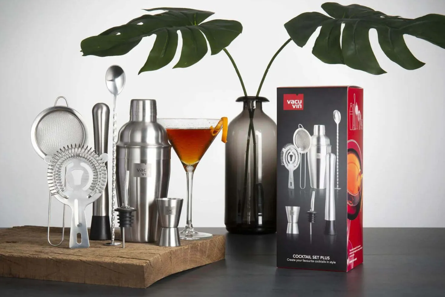 Coffret cocktail Vacu Vin Set Plus 7 pièces