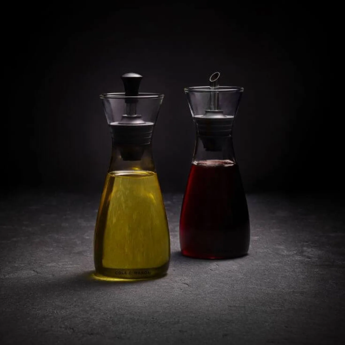 Coffret Cole & Mason Classic huilier et vinaigrier en verre