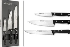 Coffret 3 couteaux de cuisine Arcos Universal manches 3 rivets