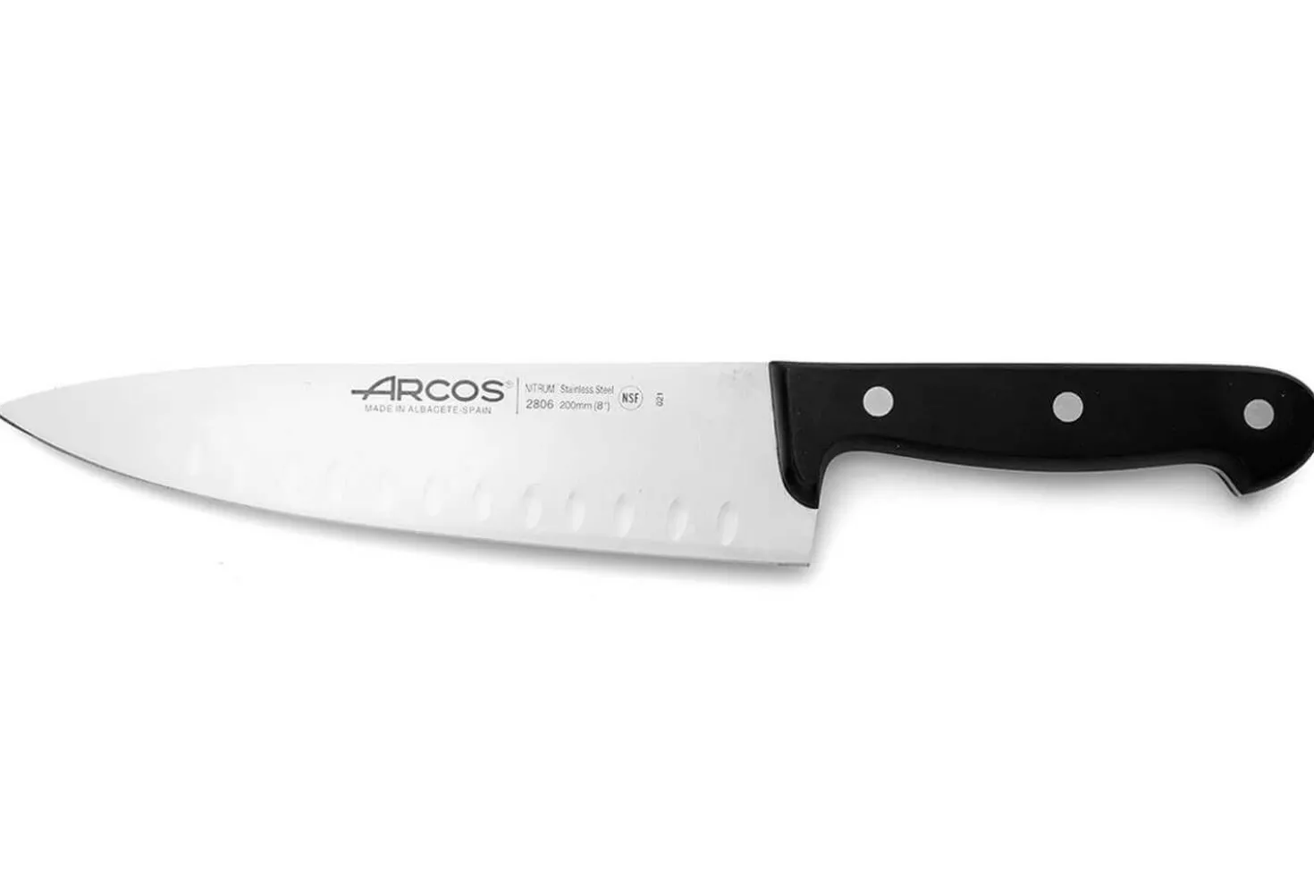 Coffret 3 couteaux de cuisine Arcos Universal manches 3 rivets