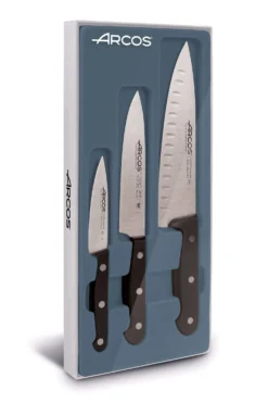 Coffret 3 couteaux de cuisine Arcos Universal manches 3 rivets