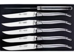 Coffret 6 couteaux de table Laguiole Arbalète G.DAVID 23cm tout inox