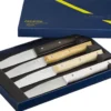 Coffret 4 couteaux de table Opinel Facette Panaché lame 11cm inox lisse