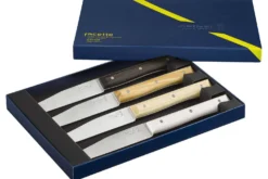 Coffret 4 couteaux de table Opinel Facette Panaché lame 11cm inox lisse