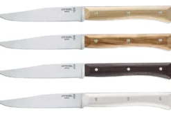 Coffret 4 couteaux de table Opinel Facette Panaché lame 11cm inox lisse