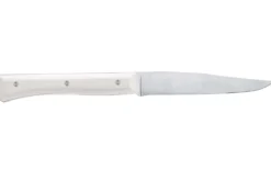 Coffret 4 couteaux de table Opinel Facette manche VittEr® blanc lame 11cm inox lisse