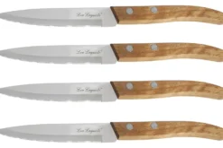 Coffret 4 couteaux d'office dentelés Lou Laguiole Util FOREST bois nature