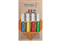 Coffret 4 couteaux d'office Opinel manches couleurs