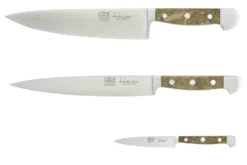 Coffret 3 couteaux forgés Güde Alpha Chêne