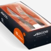 Coffret 6 couteaux + 6 fourchettes Arcos monobloc lames microdentées