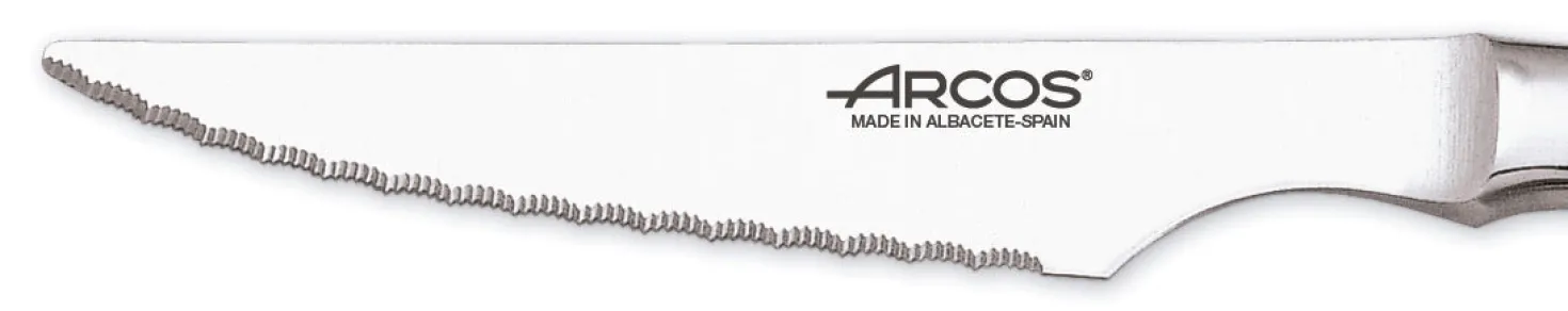 Coffret 6 couteaux + 6 fourchettes Arcos monobloc lames microdentées