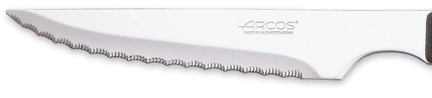 Coffret 6 couteaux + 6 fourchettes Arcos acier NITRUM manches en bois