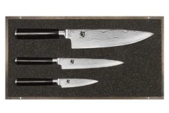 Coffret 3 couteaux japonais Kai Shun Damas