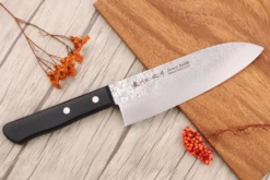 Coffret 3 couteaux japonais Satake Cutlery Nashiji santoku + nakiri + office