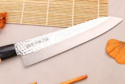 Coffret 2 couteaux japonais Satake Cutlery Tsuchime chef + deba