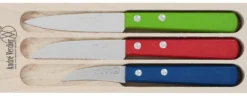 Coffret 3 couteaux à légumes André Verdier bec d'oiseau + stylet denté + office
