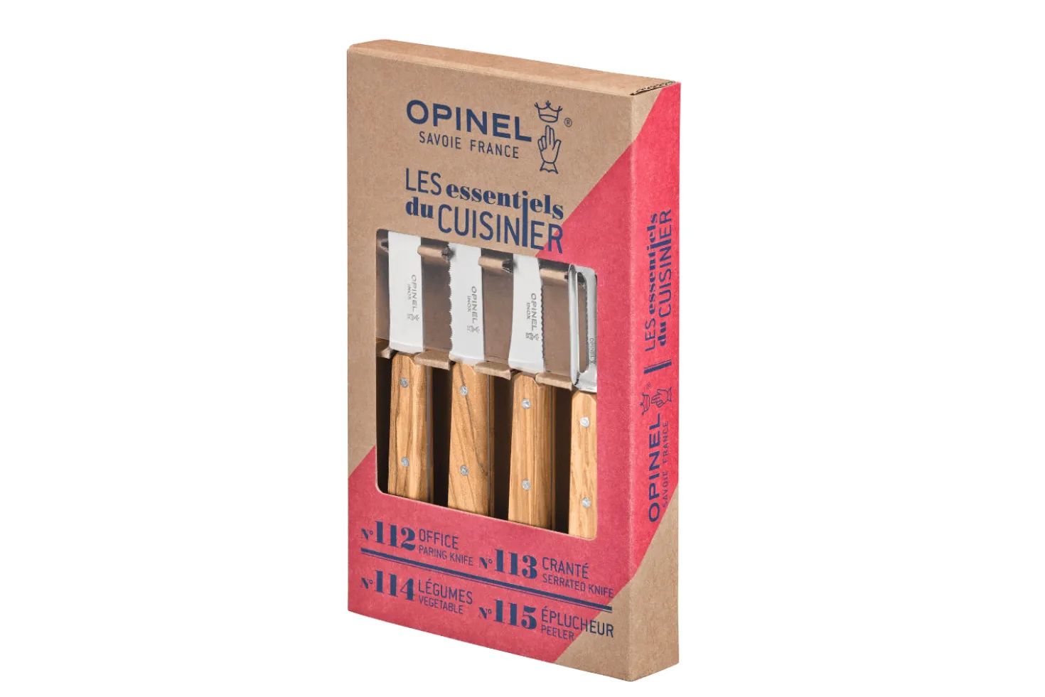 Coffret 4 couteaux Opinel Les Essentiels Olivier