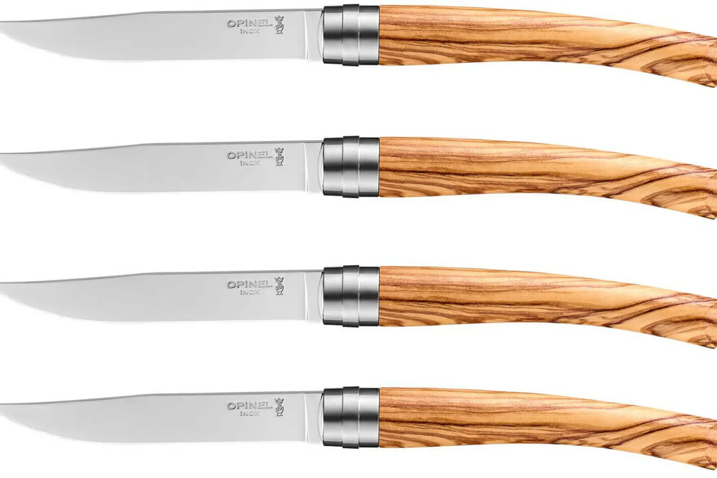 Coffret 4 couteaux Opinel Table Chic lame 10cm acier Sandvik
