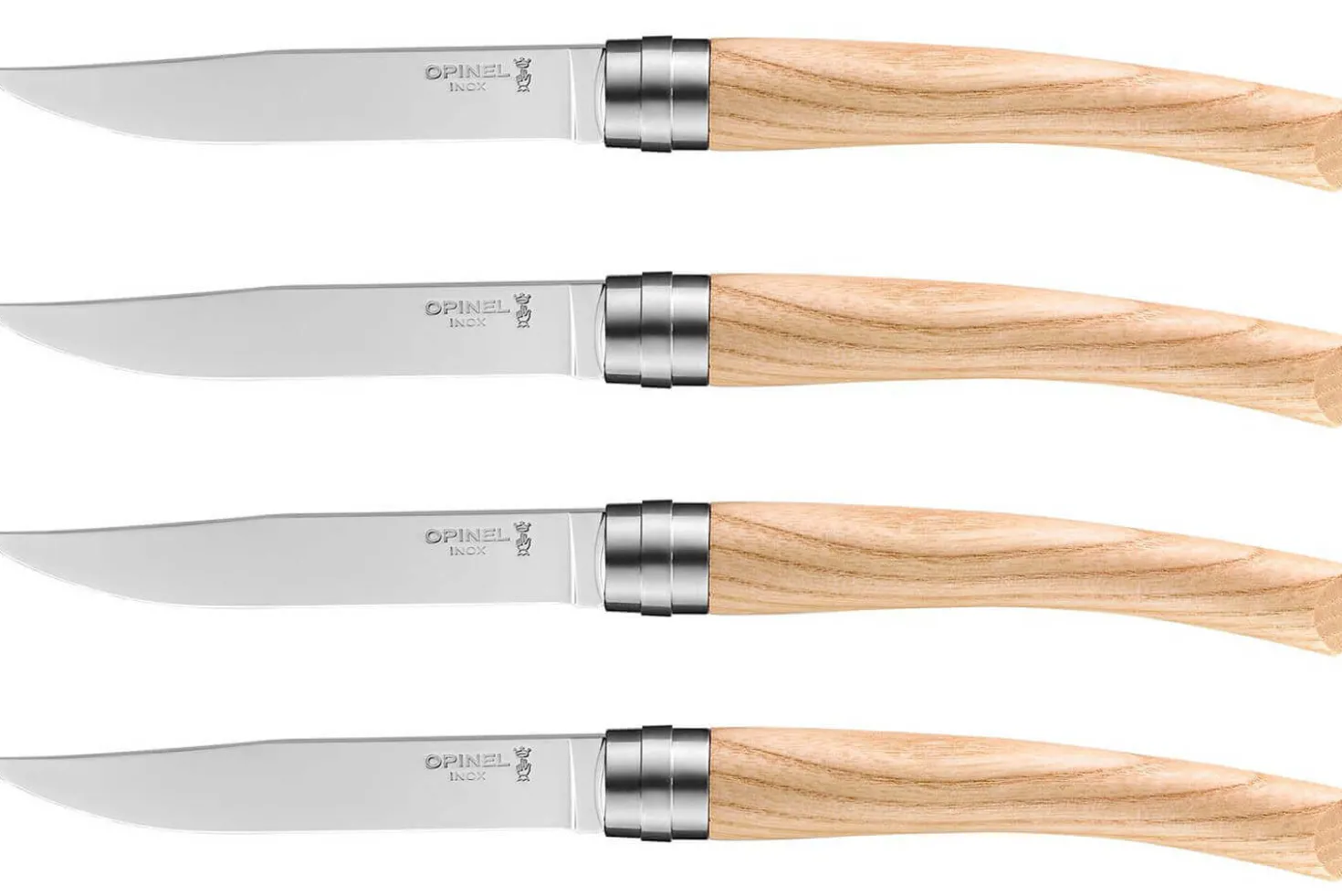 Coffret 4 couteaux Opinel Table Chic lame 10cm acier Sandvik