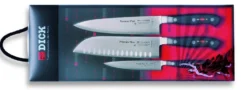 Coffret 3 couteaux professionnels Dick Premier Eurasia lames forgées