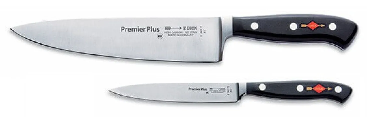 Coffret 2 couteaux professionnels Dick Premier Plus forgés chef+office