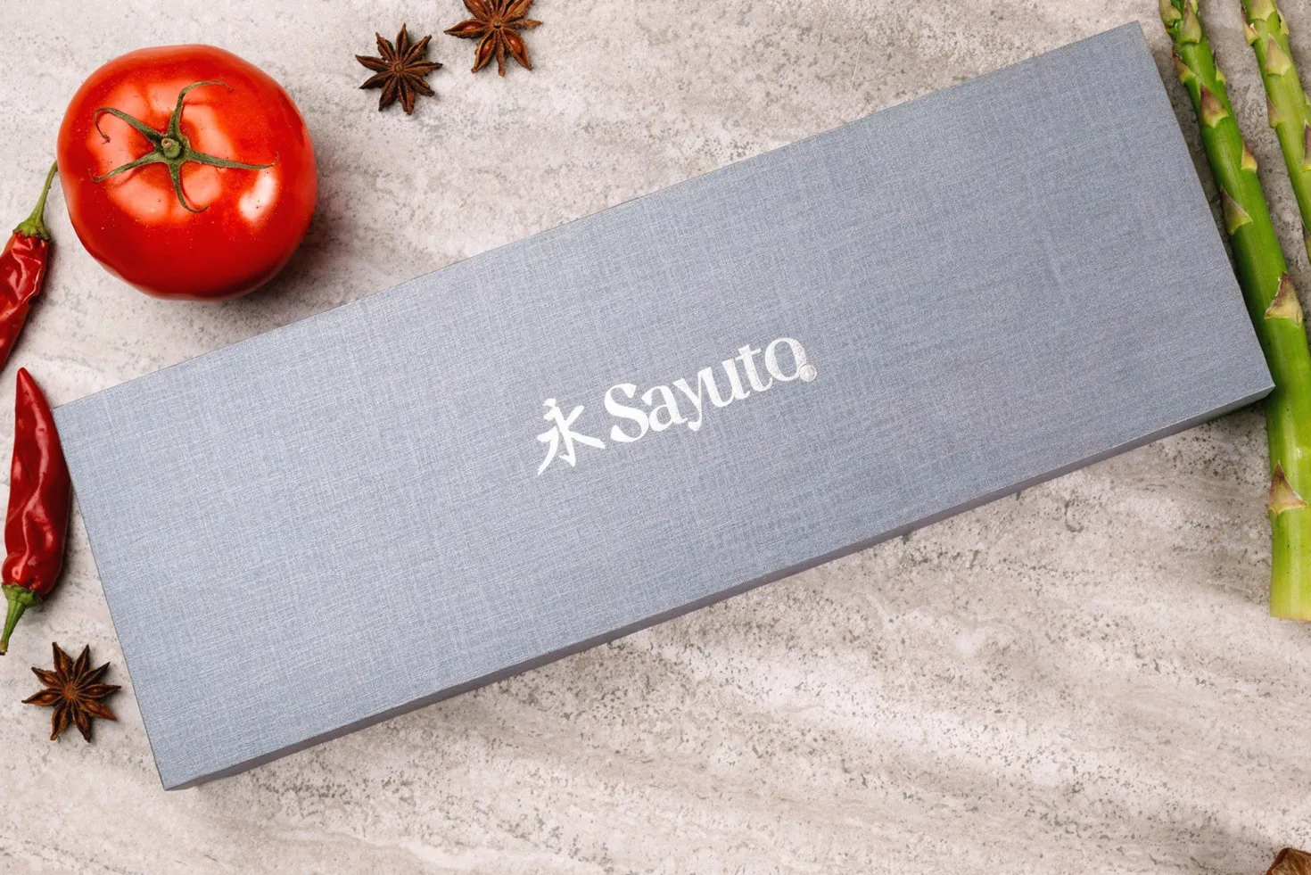 Coffret 2 couteaux Sayuto Séquoia San Mai Kiritsuke + Office
