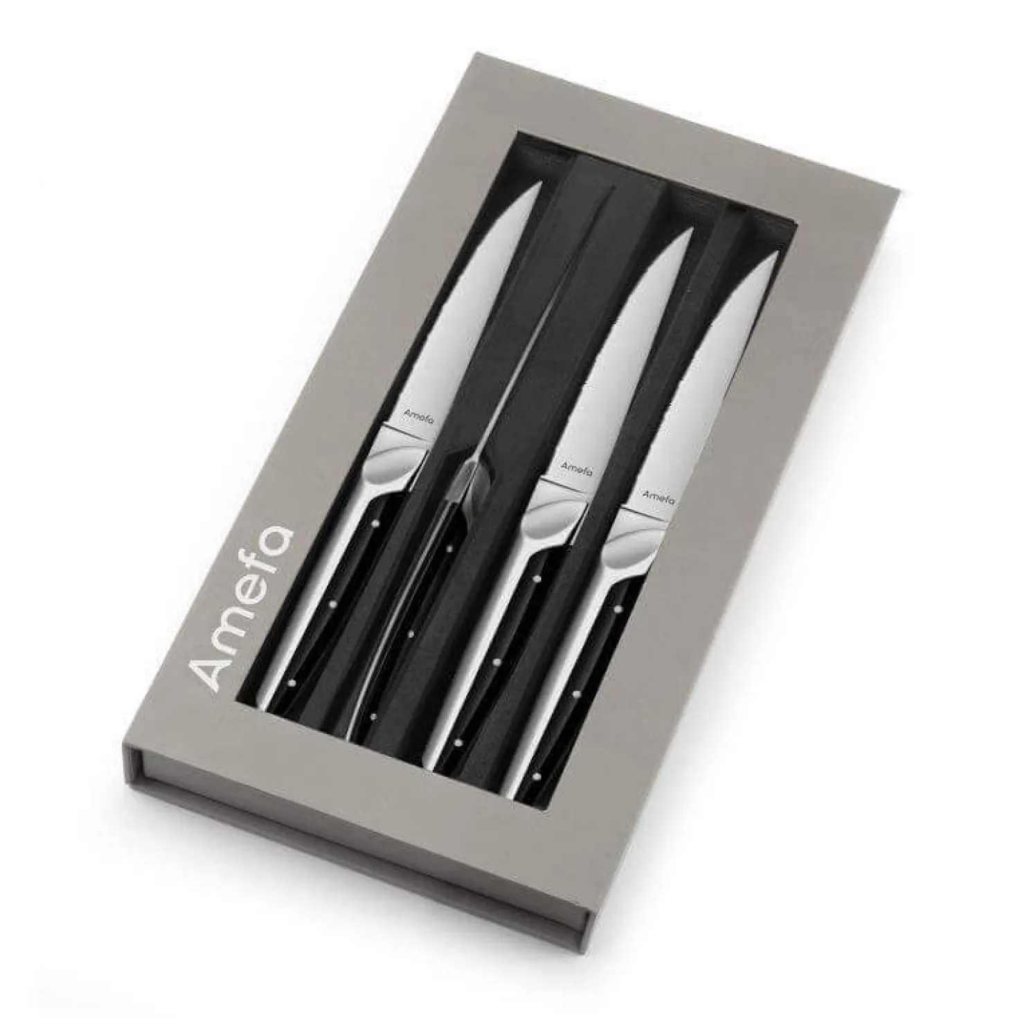 Coffret 4 couteaux à steak Amefa Emperor lame dentelée